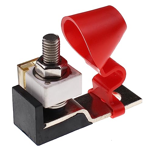 58V Single Stud 5/16"(M8) Marine Rated Battery Fuse 75A, Terminal Fuse Block Kit with Fuse 75A for Boat RV Car Truck Cruise - style: 75A
