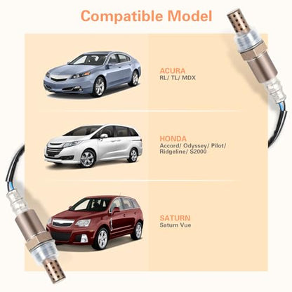 Nifeida 234-4726 234-4097 Oxygen Sensor (Set of 2) Heated Downstream/Upstream O2 Sensor Compatiable with Acura TL 1995-1998 TL L5-2.5L - size: 234-4368