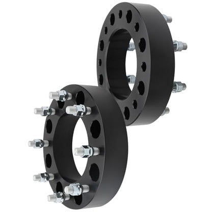 IRONTEK 8x200mm Wheel Spacers Compatible for Ford F350 2005-2025 Super Duty DRW, for Ram 3500 2019-2025 DRW, 8x6.5 2 inch Thread Pitch M14x1.5 Hub Bore 142mm 2PCS - size: 8x200-2PCS