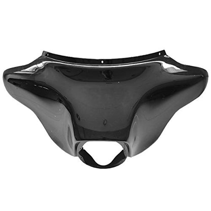 XMT-MOTO Vivid Black Batwing Fairing Fit For Harley Touring 1996-2013 - style: black-Outer