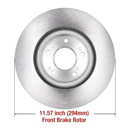 HUSCH Brake Kit Ceramic Brake Pads and Brake Rotors Fit for Chrysler Cirrus - size: 31346+D866