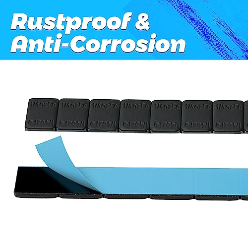 1/4 oz Black Adhesive Stick on Wheel Weights, 144pcs