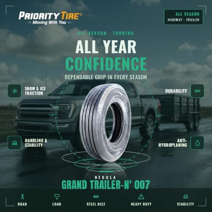 Nebula Grand Trailer-N' 007 ST225/75R15 123/119L All Season G (14 Ply) Tire