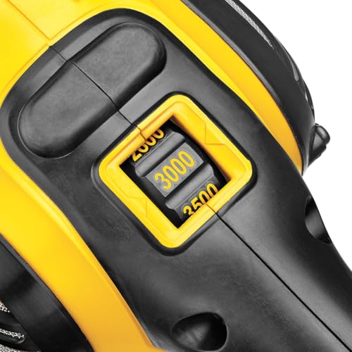DEWALT Buffer Polisher, 7-in-9-in, 12 amp, Variable Speed Dial 0-3,500 RPM’s, Soft Start Corded Car Buffer (DWP849X)