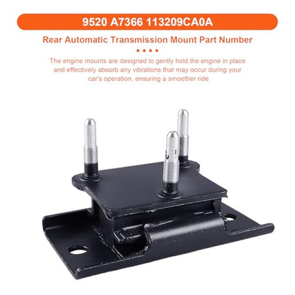 Engine Motor Mount Compatible with Nissan Pathfinder 2005-2012 V6 4.0L,Nissan Xterra 2002-2015 V6 4.0L,Suzuki Equator 2009-2012 V6 4.0L,Replacement for A4344 A4344 A7366 - size: Pathfinder 05-12