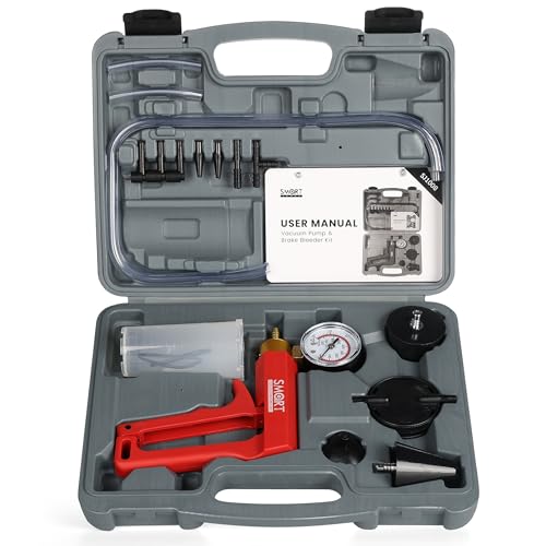 SMART JERRY Brake Bleeder Kit with Hand Vacuum Pump, 2026 Quality Upgraded