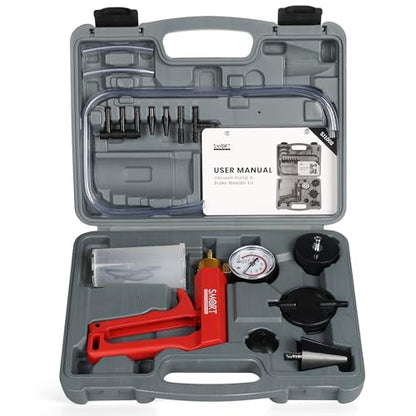 SMART JERRY Brake Bleeder Kit with Hand Vacuum Pump, 2026 Quality Upgraded