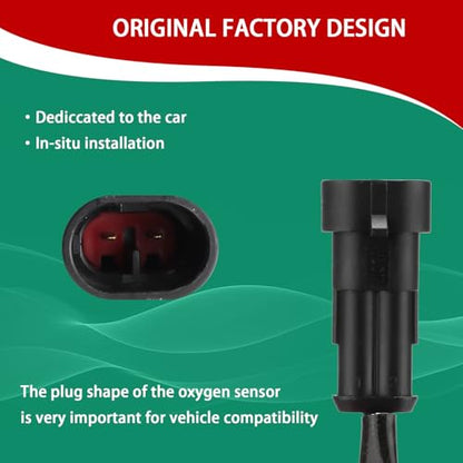 O2 Oxygen Sensor Heated Air Fuel Ratio Compatible with Harley-Davidson Dyna Road King Electra Glide Forty Eight Iron 883 Replace# 27719-07 - size: 27719-07
