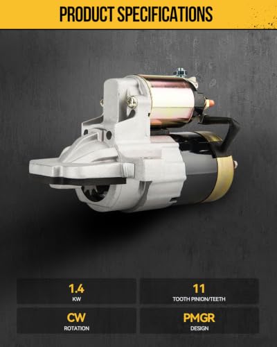 KAC Starter Motor 17914N 1.4KW Compatible with 2004-2009 Mazda 3 L4 2.3L