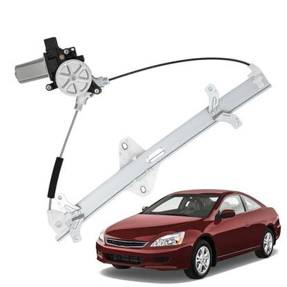 741-306 Front Left Driver Side Power Window Regulator with Motor Assembly Compatible with Honda Accord 2003 2004 2005 2006 2007 Replace 741306 72250SDAA02 - size: Front Left, style: 741-306