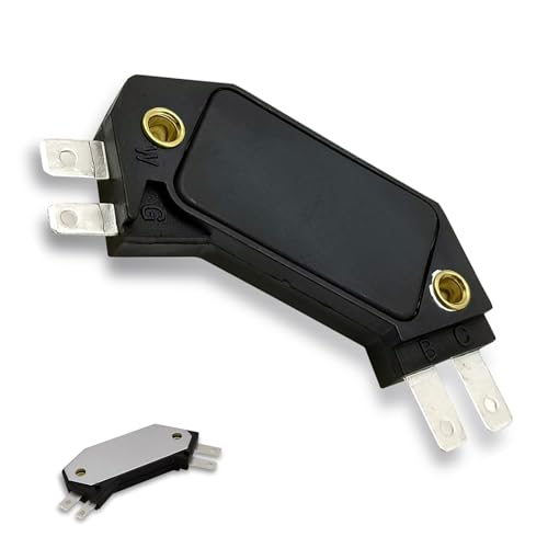 DS-019 DM1906 Ignition Control Module, Standard 4-pin Ignition Switch, OEM #1190357 8131941 7701021955 82369531 1875990 1894322 9348922, Suitable for Most Cars (Black)