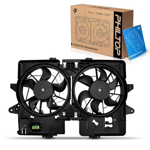 PHILTOP 620132 Radiator Cooling Fan Assembly, Compatible with 2001-2004 Escape 3.0L, 2001-2006 Tribute 3.0L, Replace # 620132, 75357, 2L8Z8C, 2L8Z8C607EA, 2L8Z8600FA, CF15026, FA70570, FA70168 - size: 2001-2004 Escape 3.0L, 2001-2006 Tribute 3.0L