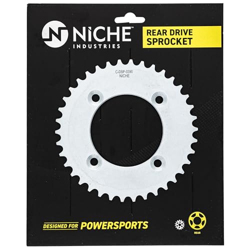 NICHE Drive Sprocket Chain Combo for Honda CRF110F Front 14 Rear 38 Tooth 420 Standard 86 Links - size: Standard Chain