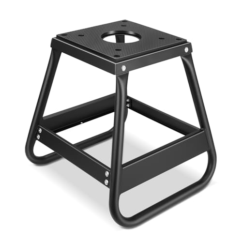 DNA Motoring Universal Motorcycle Dirt Bike Stand 1000lbs Capacity Dirtbike Panel Stand Heavy Duty Dirtbike Maintenance Motorcycle Box Stand Black TOOLS-00779 - style: Box Stand