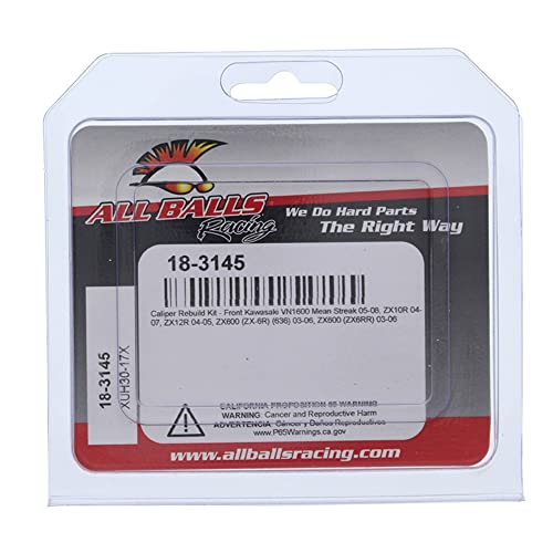 All Balls Racing Front Caliper Rebuild Kit 18-3145 Compatible With/Replacement For Kawasaki ZX 6R 03-04