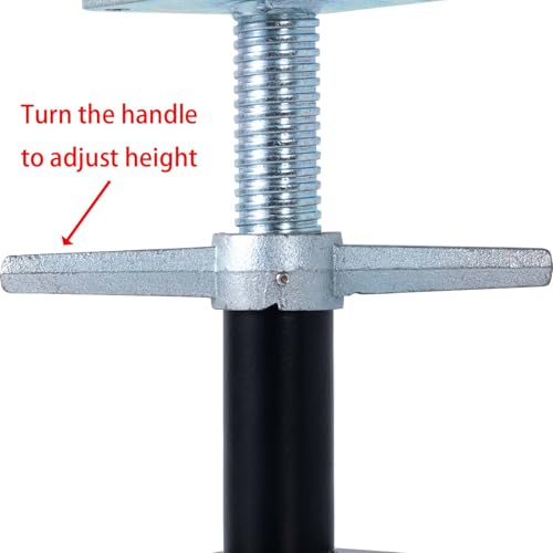 2 PCS Basement Floor Jack, 6.5''-10'' Adjustable House Jack for Lifting and Supporting Beam, Load Capacity 10000 LB