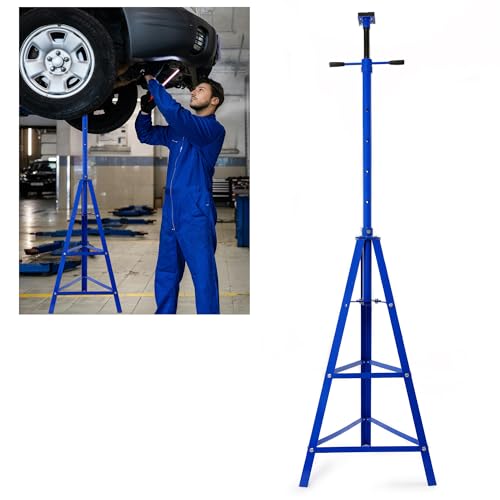 KUAFU Adjustable Under Hoist Tripod Stand, 4500 LBS Load Capacity, 2 Ton - size: Blue