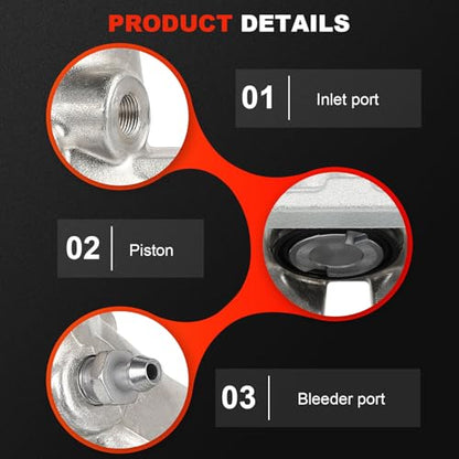 cciyu Rear Left & Right Disc Brake Calipers w/Bracket 19B2976 19B2977 - size: Rear[19B2976+19B2977]
