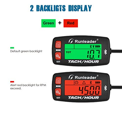 Runleader RL-HM032-BT Bluetooth Shunt Hours Tachometer with Backlight