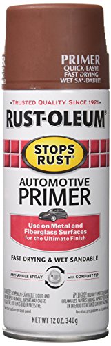 Rust-Oleum Stops Rust Flat Red Auto Primer Spray Paint - color: Flat Red, size: 12 Ounce (Pack of 1)