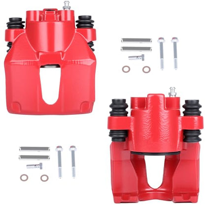 SCITOO Rear Left & Right Brake Calipers Without Bracket 18-4678 18-4679 - size: Rear[18-4678 & 18-4679]Red