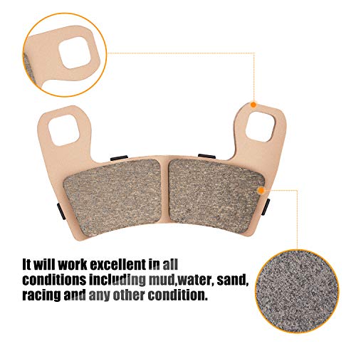 Ransoto 2203318 Sintered Brake Pads Compatible with 2015-2024 Polaris RZR 900 RZR S 900 S 1000 Replaces 1911085 1911197 2206025 2203930 Front & Rear Brake Pads 4 Set