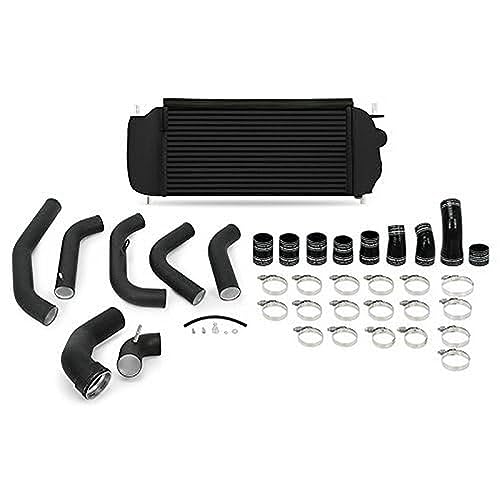Mishimoto MMINT-F35T-15KBBK Intercooler Kit Compatible With Ford F-150 3.5 EcoBoost 2015-2016 Black, Black - color: Black Intercooler, Black Pipes