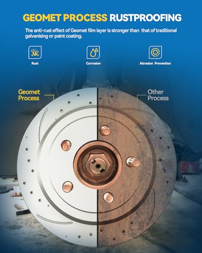 PHILTOP Rear Brake Pads and Rotors for Mercedes-Benz C300 2008-2012 - size: C300 2008-2012 - Rear 34414-299.9mm