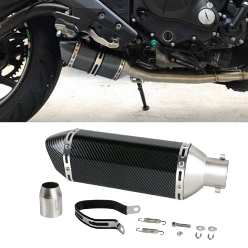 PACEWALKER Motorcycle Exhaust Muffler Carbon Fiber 1.5-2" Inlet - size: Carbon Fiber