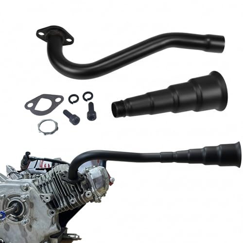 212cc Exhaust Trumpet Pipe for Predator 212 196cc Tillotson GX200 Engine - color: black, size: Exhaust Tip2