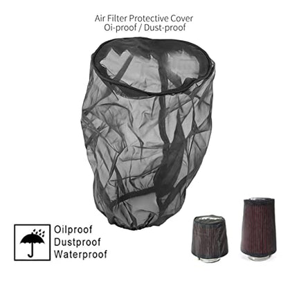 Air Filter Sock, 20×15×12cm Universal Air Filter Cover, Air Intake Cover Dustproofs for High Air Intake Filters