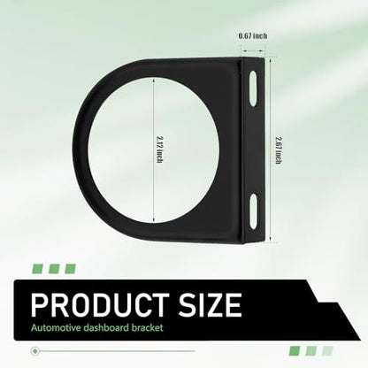 Single Gauge Mounting Panel, 2 Inch Single Hole Gauge Pod, Meter Gauge Mounting Bracket Pod, Pillar Mount Pod Holder Car Accessories, for Auto, Truck, Boat