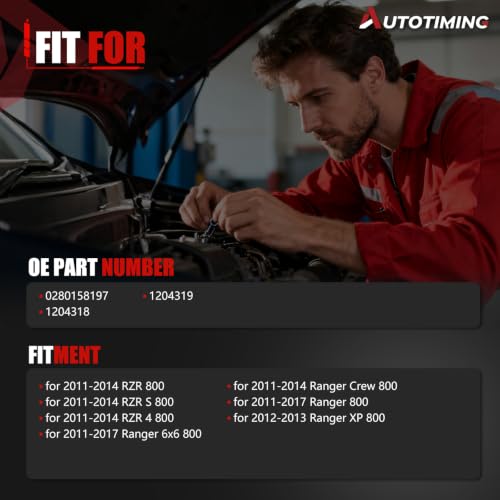 0280158197 Fuel Injector Harness Set of 2 Compatible with 2011-2014 RZR - color: RP-FI02601