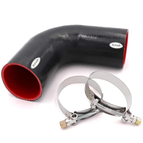 90 Degree Elbow Coupler Silicone Hose 4-Ply ID 3-inch(76mm) - size: 3 Inch