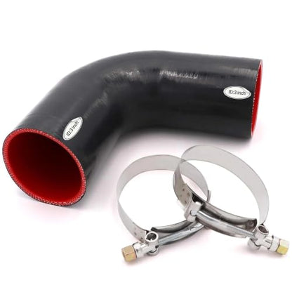 90 Degree Elbow Coupler Silicone Hose 4-Ply ID 3-inch(76mm) - size: 3 Inch