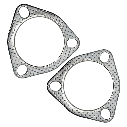 2.5 Inch Exhaust Gasket 3-Bolt 63.5mm Flange High Temperature Graphite - size: 2.5 in