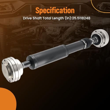 maXpeedingrods 25.512" Rear Drive Shaft Prop Shaft Driveshaft Assembly for Jeep Wrangler 2012-2018, Wrangler JK 2018 V6 3.6L, 2-Door Automatic Transmission, Replace# 52123555AA, 65-3067 - style: 52123555AA