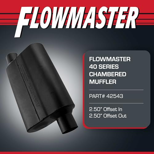 Flowmaster 40 Series Chambered Muffler – 2.50" Offset In / 2.50" Offset Out - color: Offset In / Offset Out