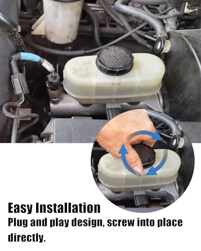 Brake Master Cylinder Fluid Reservoir Cap Fit for Ford Expedition Excursion Lincoln Navigator F-150 F-250 GT E-150 E-250 E-350, Replace F88Z-2162-AA BRFC-4 Brake Filler Cap