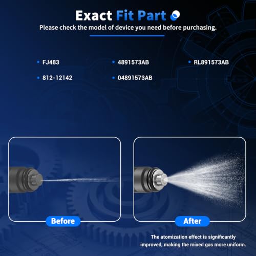 KUTTOEL 4Pcs Fuel Injectors Compatible with Chrysler Dodge