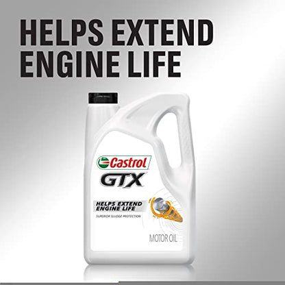 Castrol GTX 10W-30 Conventional Motor Oil, 5 Quarts (Pack of 2) - size: 5 Quarts (Pack of 2)