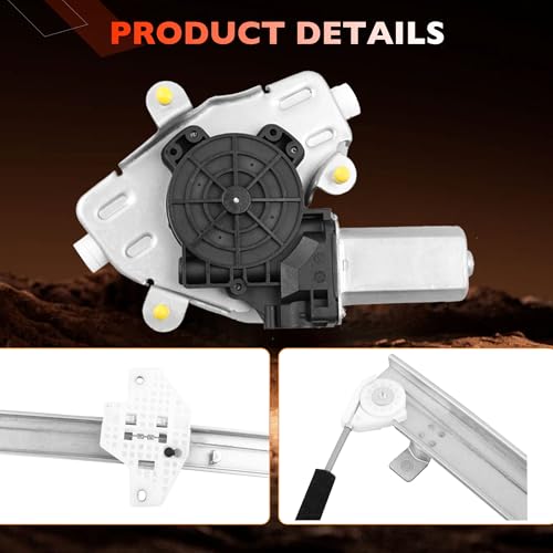 751-932 Rear Left Driver Side Power Window Regulator and Motor Assembly - size: 751-932