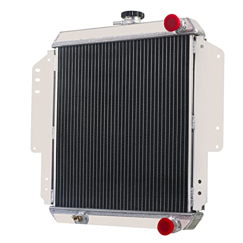 Radiator for 1985-1995 Suzuki Samurai Sierra Jimny Hardtop SJ410 SJ413 1.3L - size: 2 Row Radiator w/CNC Cap