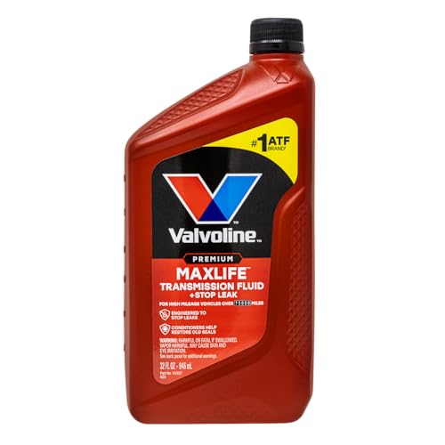 Valvoline MaxLife Automatic Transmission Fluid with Stop Leak, Formula Protects Against Wear Seal Damage and Oxidation, 32oz, Red - size: 32 fl oz