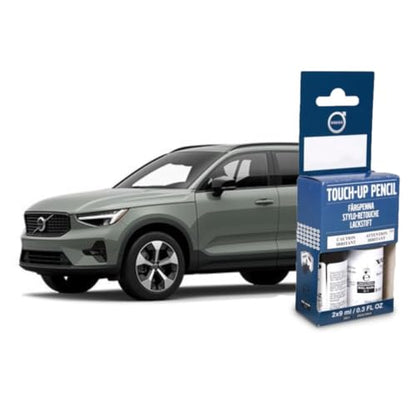 Volvo Touch Up Paint Pen, Includes Base Coat and Clear Coat, 2 x 9 ml (0.3 fl oz), OEM Factory Original (733 Sage Green Pearl) - color: 733 Sage Green Pearl