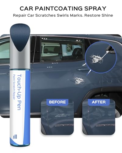 PBF/TBF Slate Blue Pearl Touch Up Paint Compatible with Jeep Exact Match Chips and Nicks Touch Up - color: Slate Blue Pearl(PBF/TBF) Compatible with Cherokee/Grand-Cherokee/Renegade