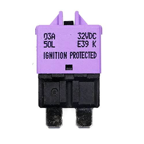 E39 Low Profile ATO ATC Manual Reset Circuit Breaker 3A - style: E39-3A-5Pack
