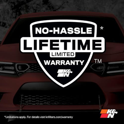 K&N High-Flow Original Lifetime Engine Air Filter: Increase Power: Premium, Washable: Compatible with 2022-2026 Acura/Honda: MDX, Passport, Pilot, 33-5117
