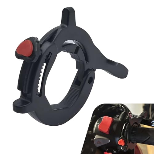 Motorcycle Cruise Control Assist, Throttle Lock, Throttle Mounted Motorcycle Cruise Assist Wrist Hand Grips (Black)