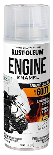 Rust-Oleum 363572 Engine Enamel Spray Paint, 11 oz, Gloss Clear - color: Gloss Clear, size: 11 Ounce (Pack of 1)